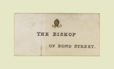 Våpenmaker, William Bishop, handelskort av English School