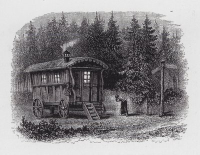 Gypsy Caravan (gravering) av English School