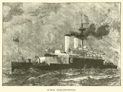 HMS Collingwood (gravering) av English School