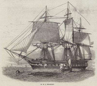 HMS Maeander (gravering) av English School