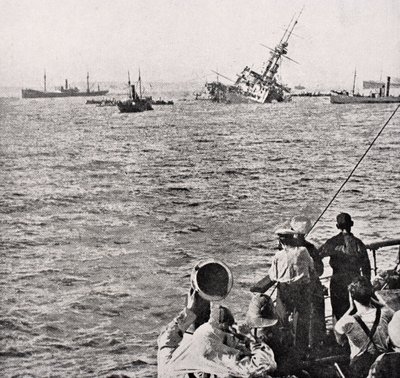 HMS Majestic synker 27. mai 1915, fra 