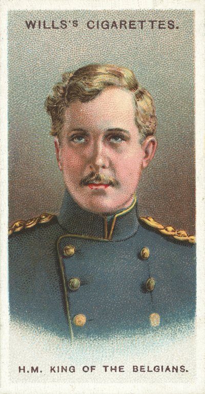 HM Kongen av Belgia (chromolitho) av English School
