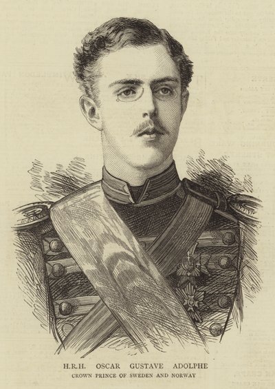 HRH Oscar Gustave Adolphe (gravering) av English School