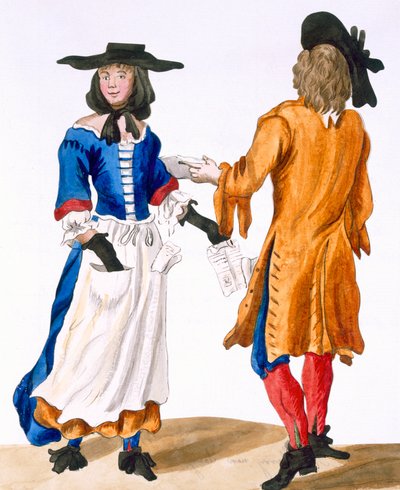 Vaner til Ballad Singers, ca. 1675 av English School