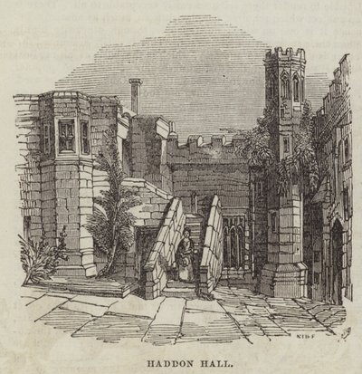 Haddon Hall (gravering) av English School