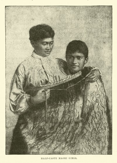 Halvkaste Maori-jenter av English School