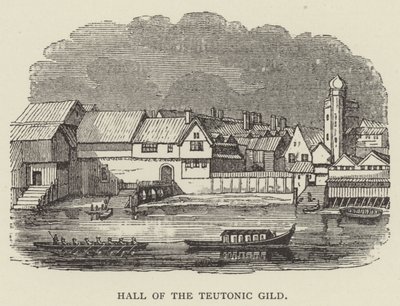 Hall of the Teutonic Gild (gravering) av English School