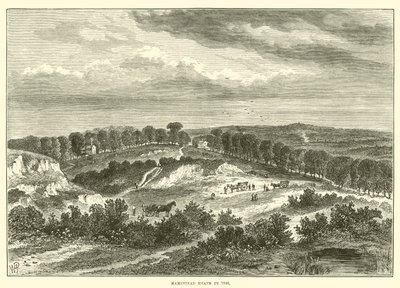 Hampstead Heath i 1840 (gravering) av English School