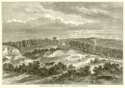 Hampstead Heath i 1840 av English School