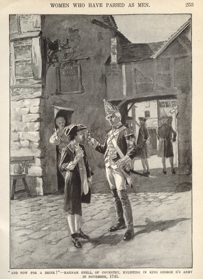 Hannah Snell, verver seg til King George II