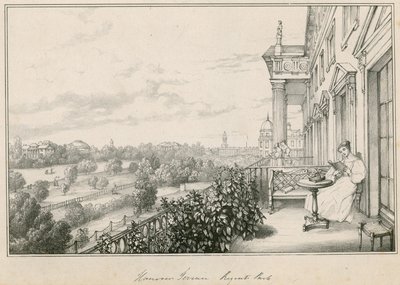 Hannover terrasse, Regents Park, London av English School
