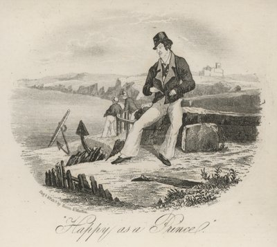 Glücklich wie ein Prinz, Matrose an einem Kai von English School