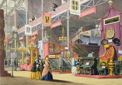 Hardware and Woodcarving Machinery, i den store utstillingen i 1851, fra Dickinsons Comprehensive Pictures av English School