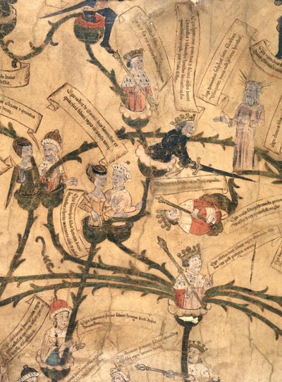 Harley 7353. Henry IV (1367-1413) kutter slektstreet av English School