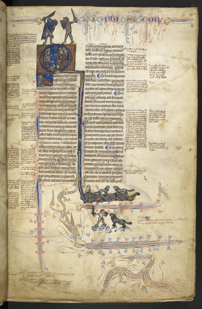 Harley MS 3487, f.4r Aristotle Physica, fra 