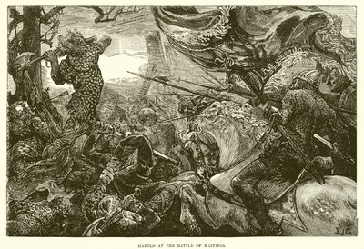 Harold i slaget ved Hastings av English School
