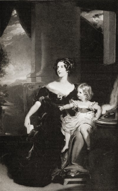 Harriet hertuginne av Sutherland (1806-68) av English School