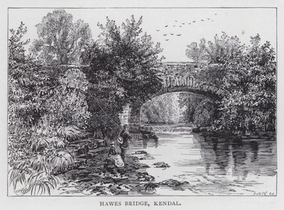 Hawes Bridge, Kendal (gravering) av English School