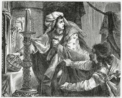 Helene Kottanerin stjeler kronen til Saint Stephen i 1440, 1882 av English School
