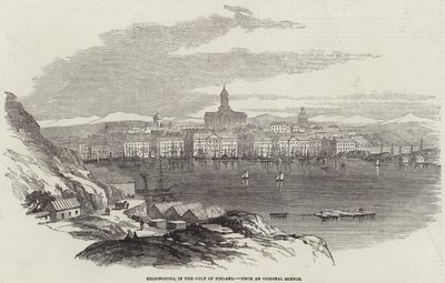 Helsingfors, i Finskebukta (gravering) av English School