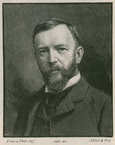Henry Arthur Jones , dramatiker, 40 år gammel av English School
