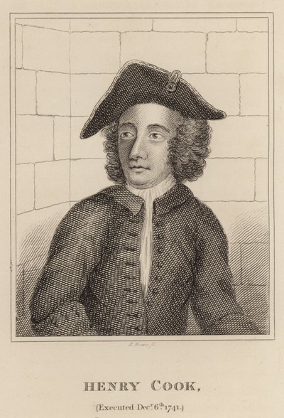 Henry Cook, henrettet 6. desember 1741 av English School