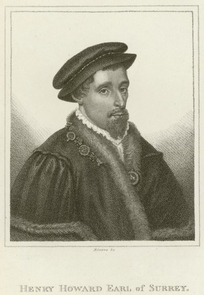 Henry Howard, jarl av Surrey (gravering) av English School