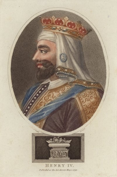 Henry IV, konge av England (farget gravering) av English School