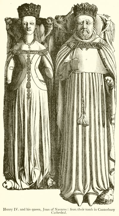 Henry IV og hans dronning, Jeanne av Navarra av English School