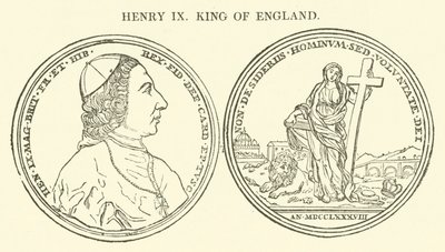 Henry IX, konge av England (gravering) av English School