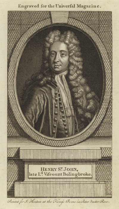 Henry St John, avdøde Lord Viscount Bolingbroke av English School
