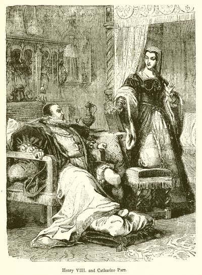 Henrik VIII. og Catharine Parr av English School