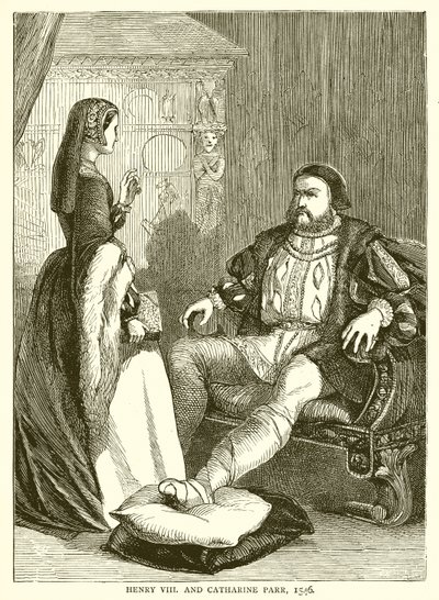 Henry VIII og Catharine Parr, 1546 av English School