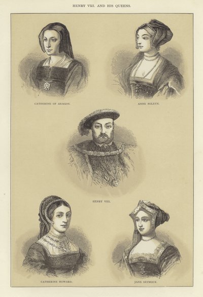 Henry VIII og hans dronninger av English School
