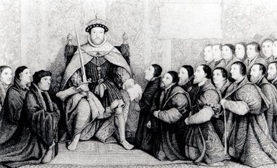 Henry VIII gir charteret til Barber Surgeons av English School
