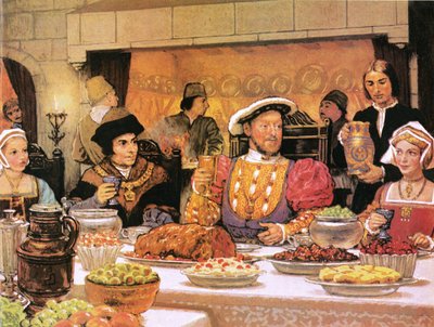Henry VIII med Sir Thomas More på høyre side av English School