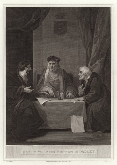 Henry VII med Empson og Dudley av English School