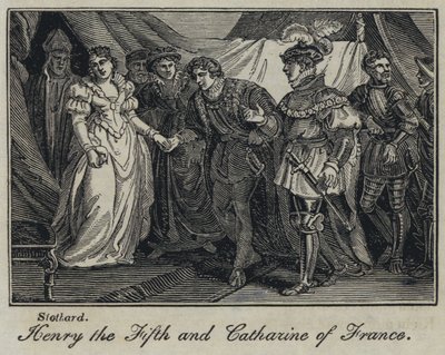 Henry den femte og Catharine av Frankrike av English School