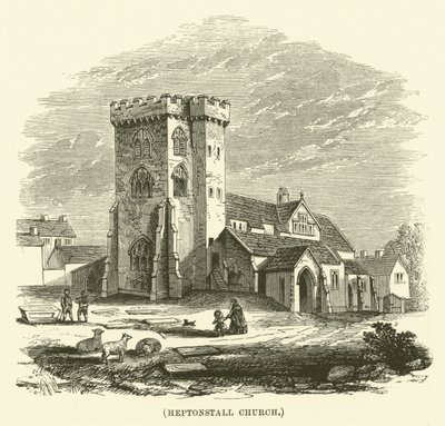 Heptonstall kirke (gravering) av English School