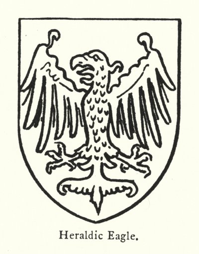 Heraldic Eagle (gravering) av English School