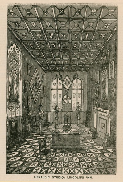 Heraldic Studio, Lincolns Inn, London av English School