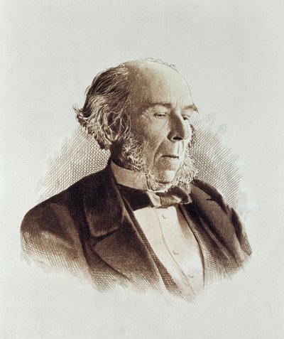 Herbert Spencer (1820–1903) (trykk) av English School