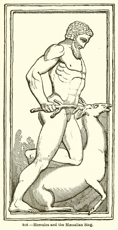 Hercules og Maenalian Stag av English School