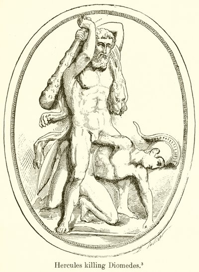 Hercules dreper Diomedes av English School