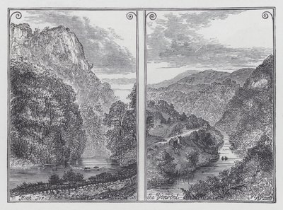 High Tor, Der Derwent (Gravur) von English School