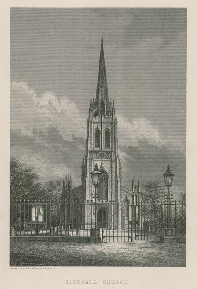 Highgate Church, London av English School