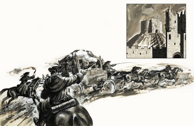 Highwaymen jakter på en trener av English School