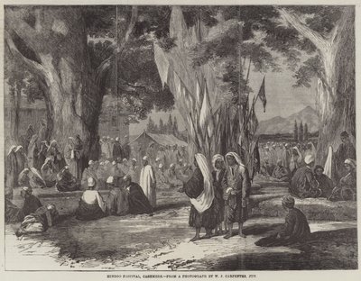 Hindoo Festival, Cashmere (gravering) av English School