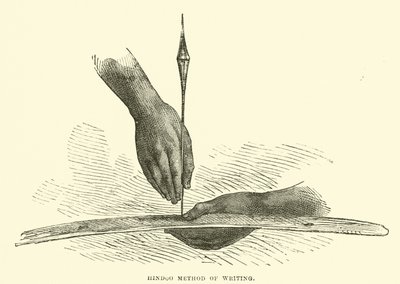 Hindoo-Schreibmethode von English School