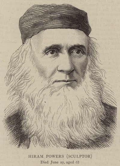 Hiram Powers, billedhugger (gravering) av English School